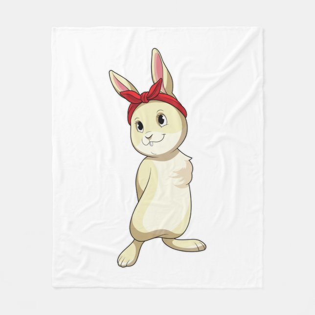 Manta Polar Conejo con Bandana (Anverso)