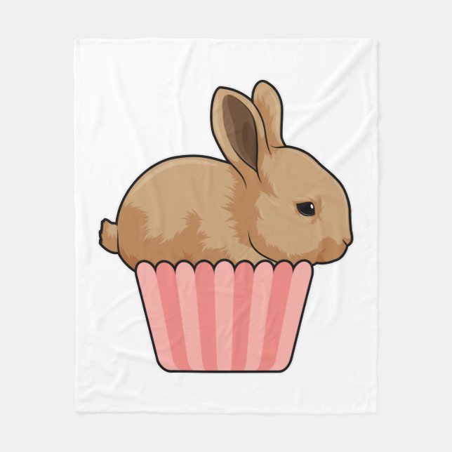 Manta Polar Conejo con Muffin (Anverso)