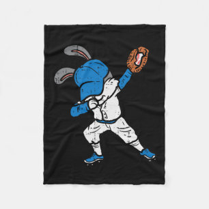 Manta Polar Conejo conejo conejo dab béisbol Easter Sport Pitc