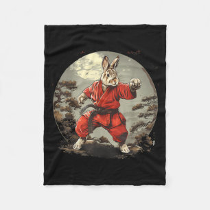 Manta Polar Conejo de Taekwondo Kickboxing Jiu-Jitsu Kung