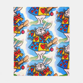 Manta Polar Conejo de viajes de tiempo con Trumpet