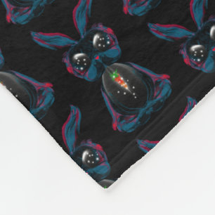 Manta Polar Conejo lindo con un Soul de Zanaho Esparcido