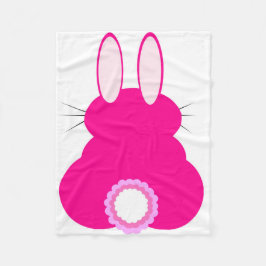 Manta Polar Conejo rosa de Pascua