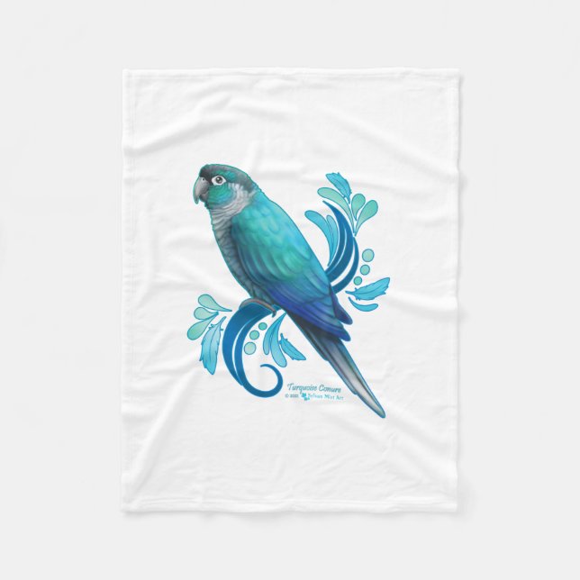 Manta Polar Conejo turquesa (Anverso)