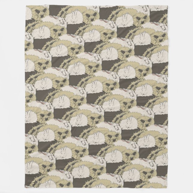 Manta Polar Conejos del angora (Anverso)