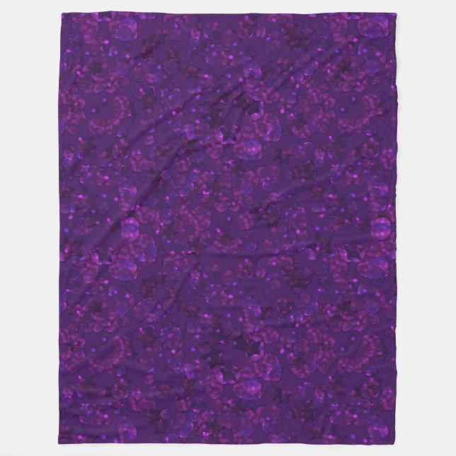 Manta Polar Confeti morado (Anverso)