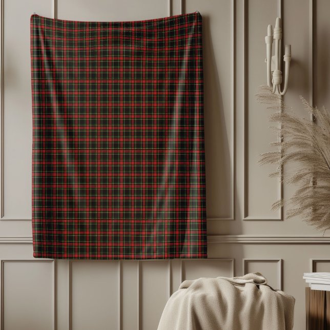 Manta Polar Confort festivo de los Navidades tradicionales de  (Traditional Tartan Christmas Festive Comfort Fleece Blanket)