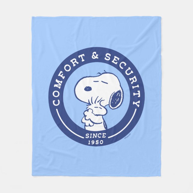 Manta Polar Confort y seguridad | Snoopy & Woodstock Hug (Anverso)