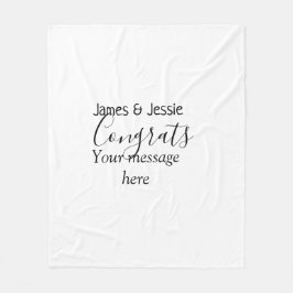 Manta Polar Congrats add name message wedding newly wed couple