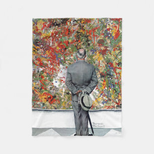 Manta Polar Connoseur de arte por Norman Rockwell