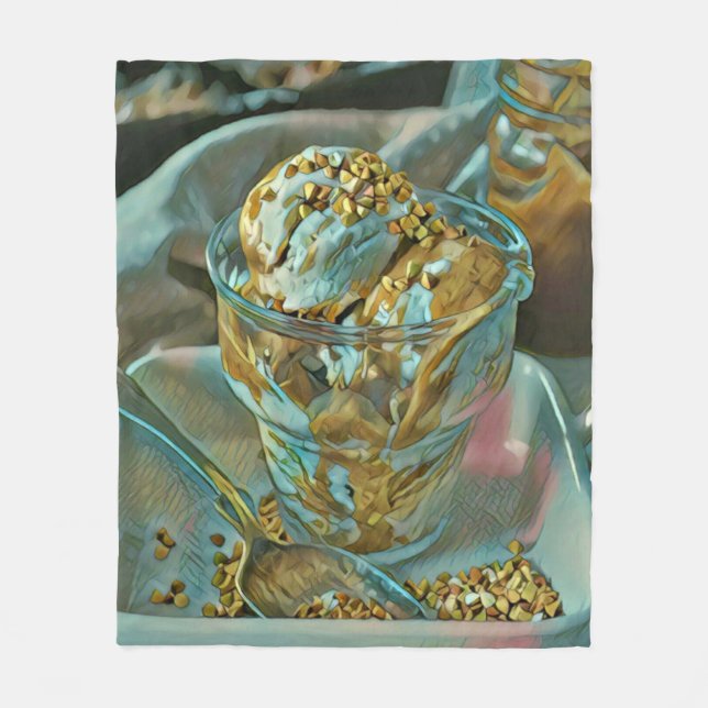 Manta Polar Cono de helado de verano (Anverso)