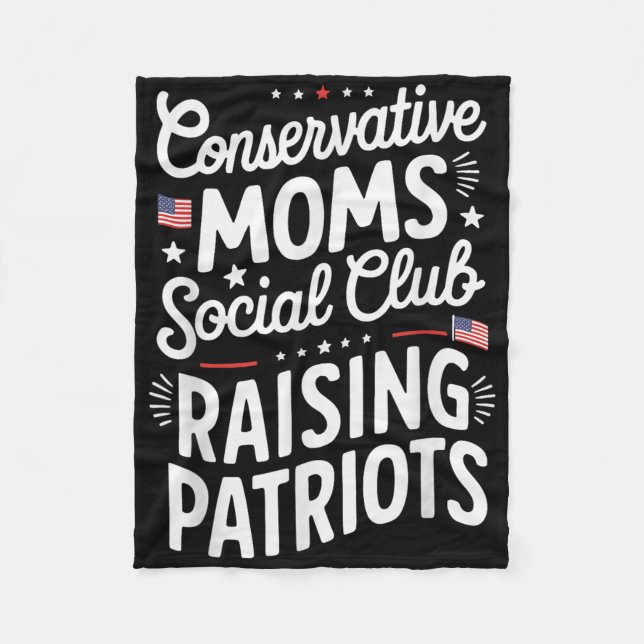Manta Polar Conservative Moms Social Club Raising Patriots  (Anverso)