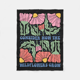 Manta Polar Consider how the wildflowers grow bible verse boho