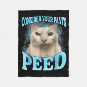 Manta Polar Considere sus pantalones orejan divertido meme de 