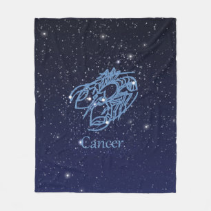 Manta Polar Constelación de cáncer y Rótulo zodiaco con estrel