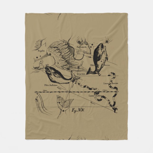 Manta Polar Constelación de Pisces Hevelius 1690 Feb19 - Marzo (Anverso)