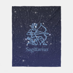 Manta Polar Constelación de Sagittarius y Rótulo de Zodiac con