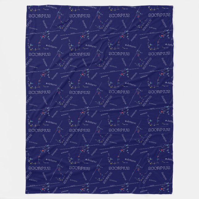 Manta Polar Constelación de Zodiaco Escorpio (Anverso)