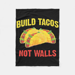 Manta Polar Construye Tacos No Muros - Tacos Divertidos Cinco 