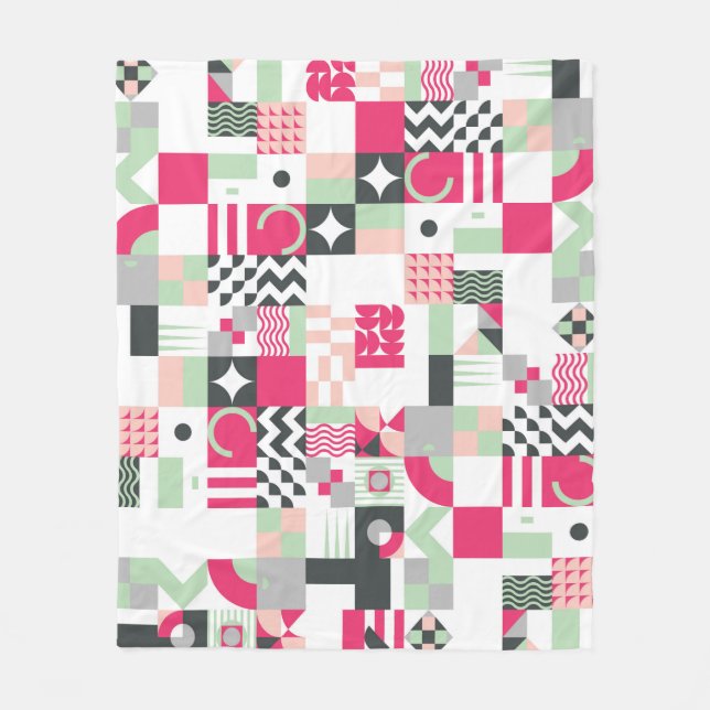Manta Polar Contemporary geometric mosaic seamless pattern wit (Anverso)