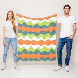 Manta Polar Contraste único abstracto colores otoñales lindos