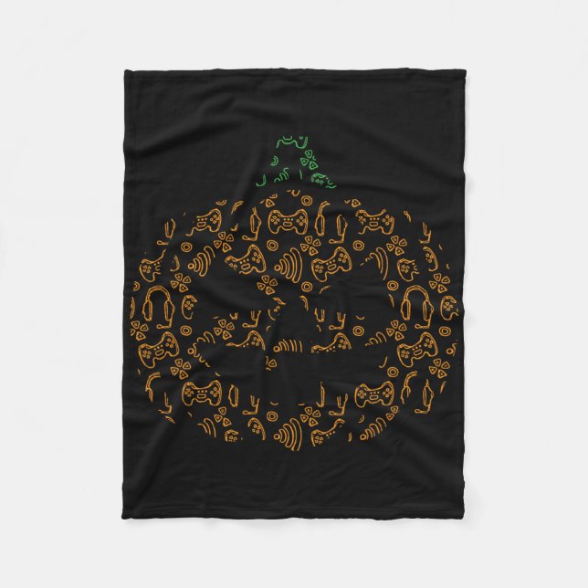 Manta Polar Control de videojuegos Calabaza Halloween Disstume (Anverso)