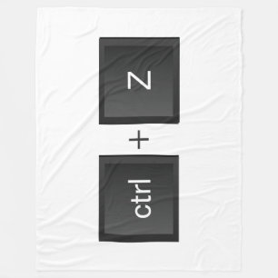 Manta Polar Control-Z ctrl+Z "UNDO" Divertido teclado para PC 