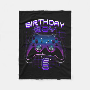 Manta Polar Controlador de videojuegos niño 6 cumpleaños Gif