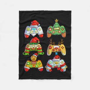Manta Polar Controlador de videojuegos Santa Hat Navidades Gam