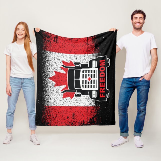 Manta Polar Convoy por la libertad de los camioneros de Canadá (In situ)