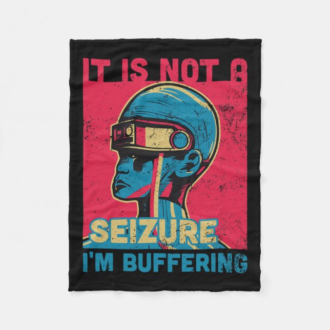 Manta Polar Convulsiones Graciosas - Cinta Púrpura Para Epilep (Anverso)