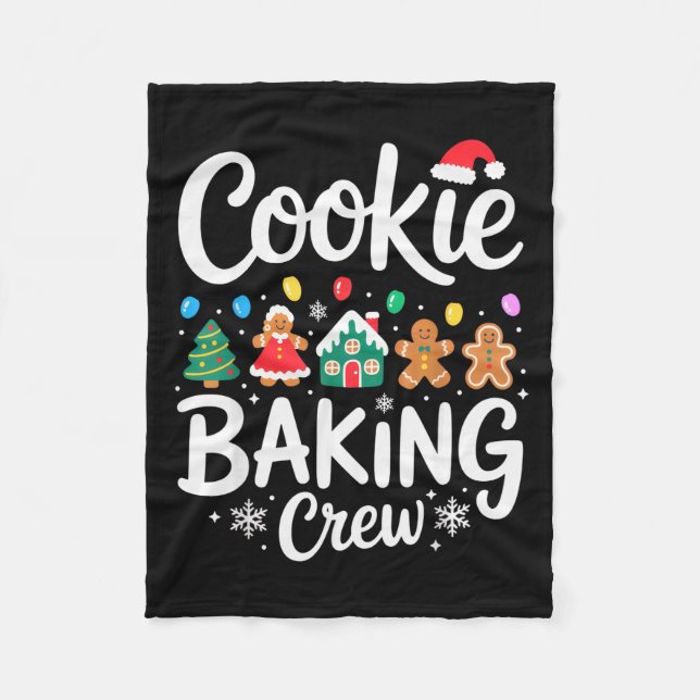 Manta Polar Cookie Baking Crew Christmas Chefs Festive Holiday (Anverso)