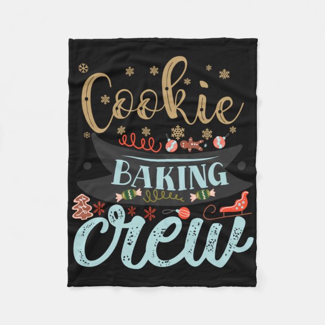 Manta Polar Cookie Baking Crew Christmas Holiday Family T Shir (Anverso)