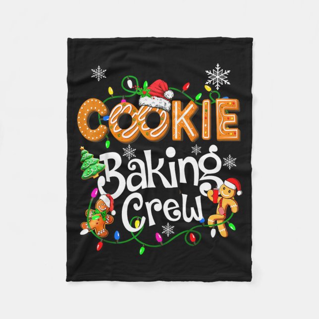 Manta Polar Cookie Baking Crew Cooking Lover Santa Xmas Ginger (Anverso)