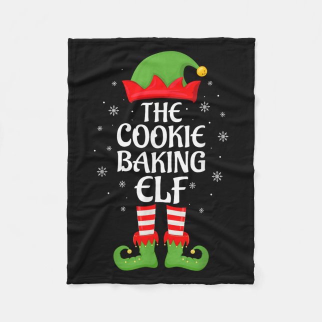 Manta Polar Cookie Baking Elf Xmas Familia Elf Squad C (Anverso)