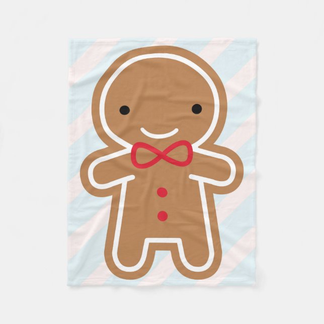 Manta Polar Cookie Cute Gingerbread Man (Anverso)