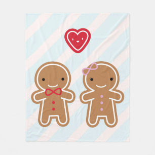 Manta Polar Cookie Cute Gingerbread Pareja