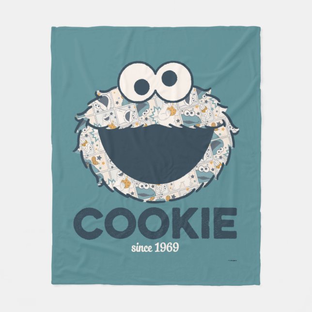 Manta Polar Cookie Monster | Cookie desde 1969 (Anverso)
