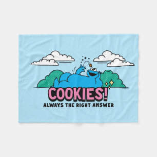 Manta Polar Cookie Monster Cookies Siempre la respuesta corr