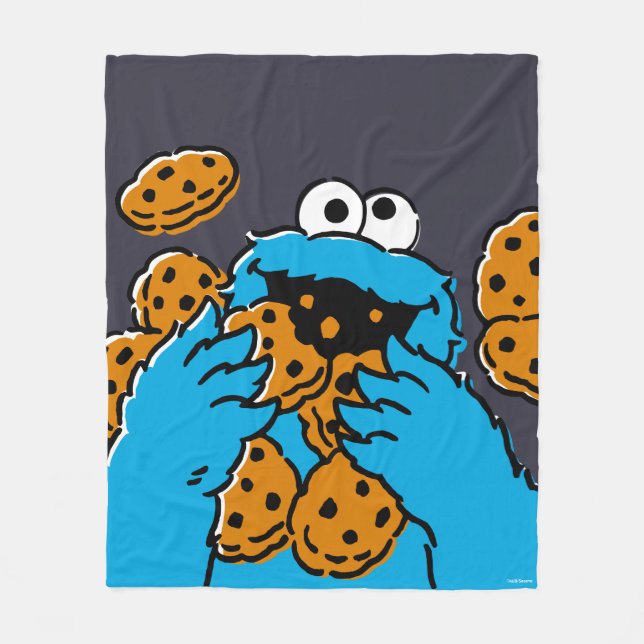 Manta Polar Cookie Monster Eating All the Cookies (Anverso)