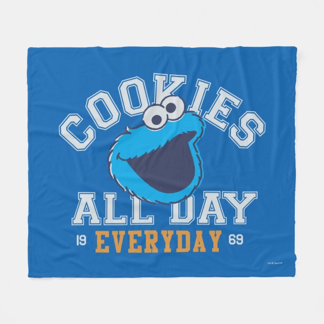 Manta Polar Cookie Monster Everyday (Frente (Horizontal))
