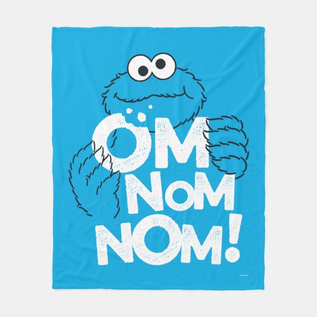 Manta Polar Cookie Monster | Om Nom! (Anverso)