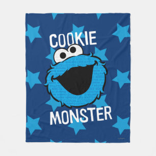 Manta Polar Cookie Monster Pattern Face