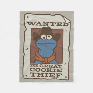 Manta Polar Cookie Monster Poster deseado