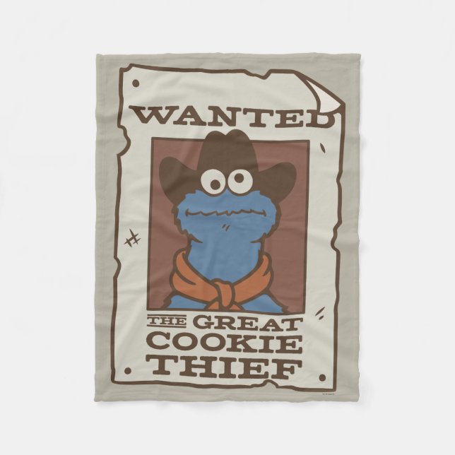 Manta Polar Cookie Monster | Poster deseado (Anverso)