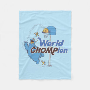 Manta Polar Cookie Monster Tiro de aros de básquetbol