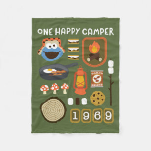 Manta Polar Cookie Monster Un Camper Feliz