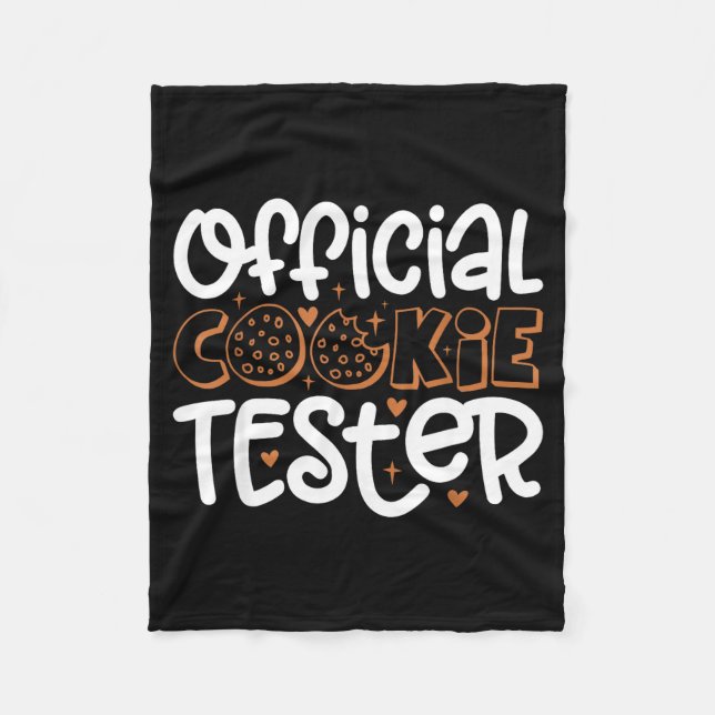 Manta Polar Cookie Tester Christmas Bakers Kids Toddler Xmas  (Anverso)