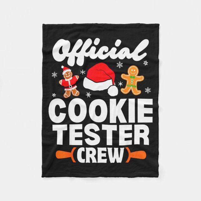 Manta Polar Cookie Tester Crew Christmas Baking Xmas Pajamas  (Anverso)