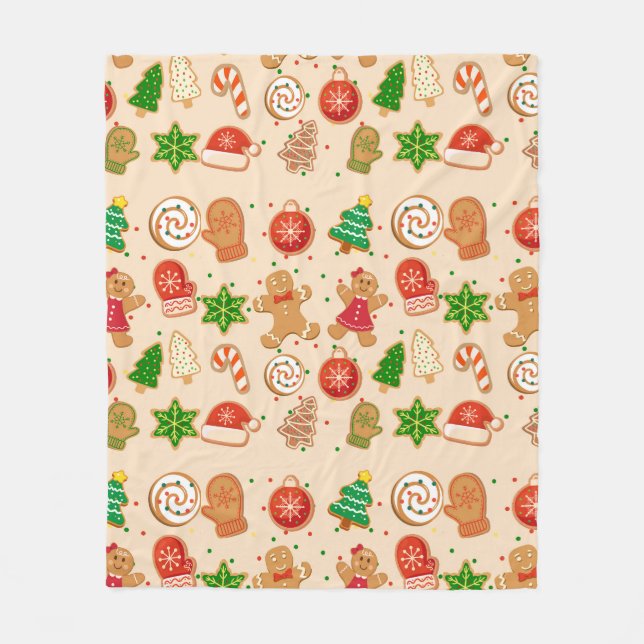 Manta Polar Cookies de navidades (Anverso)